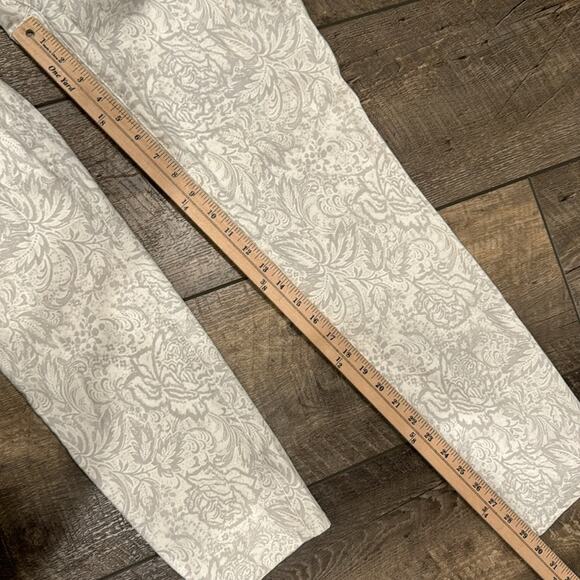 NYDJ Alina Gilded Lily Floral Print Legging Size 12 - Picture 4 of 7